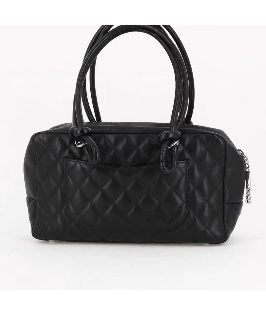 CHANEL Черная кожаная сумка через плечо, фото 7