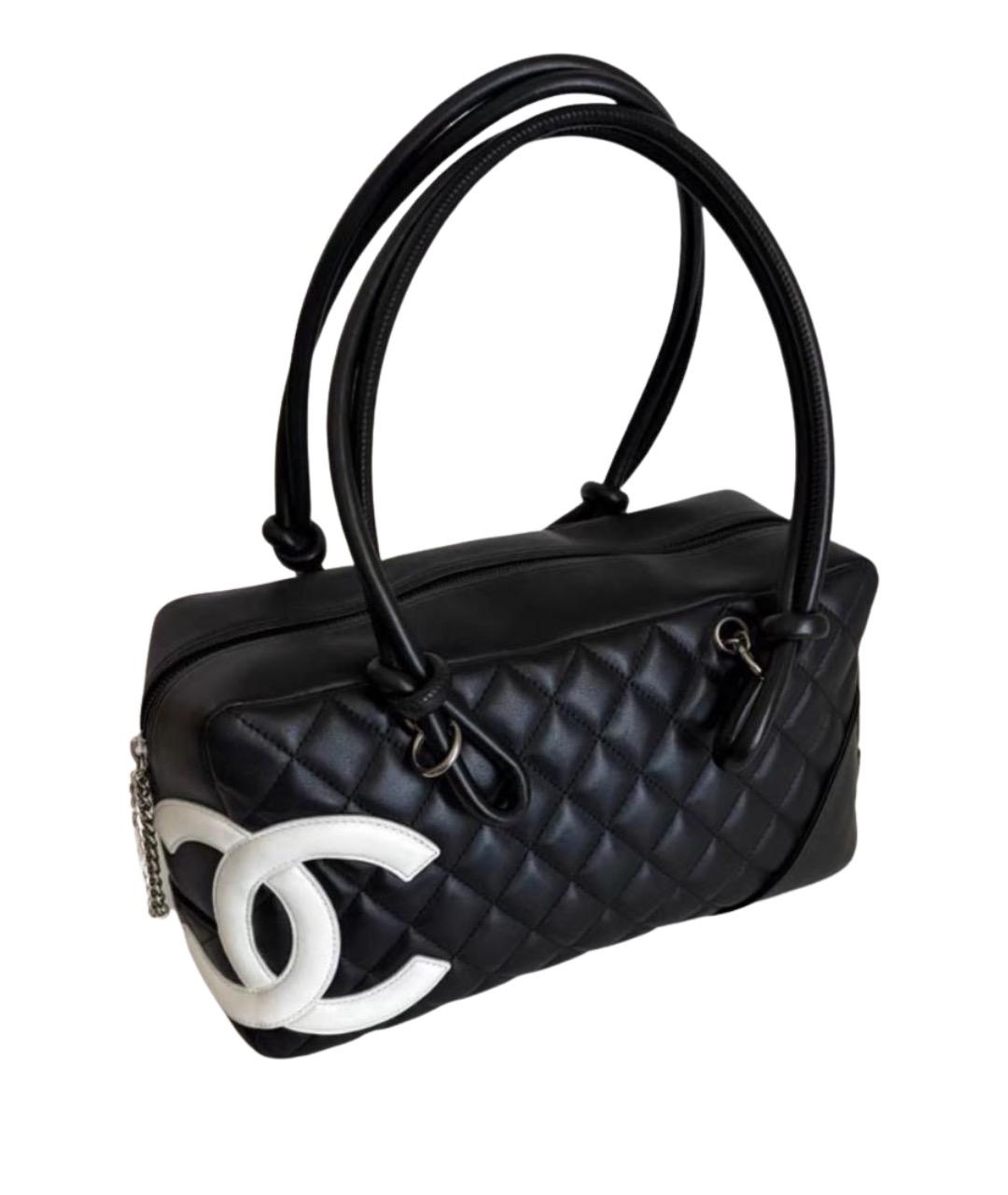 CHANEL Черная кожаная сумка через плечо, фото 1