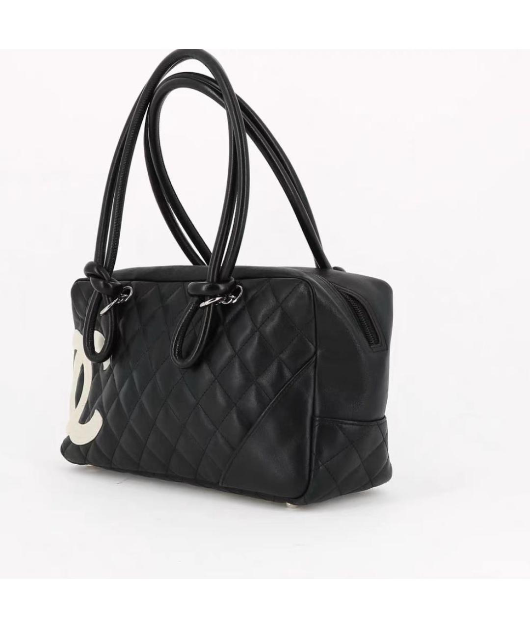 CHANEL Черная кожаная сумка через плечо, фото 6