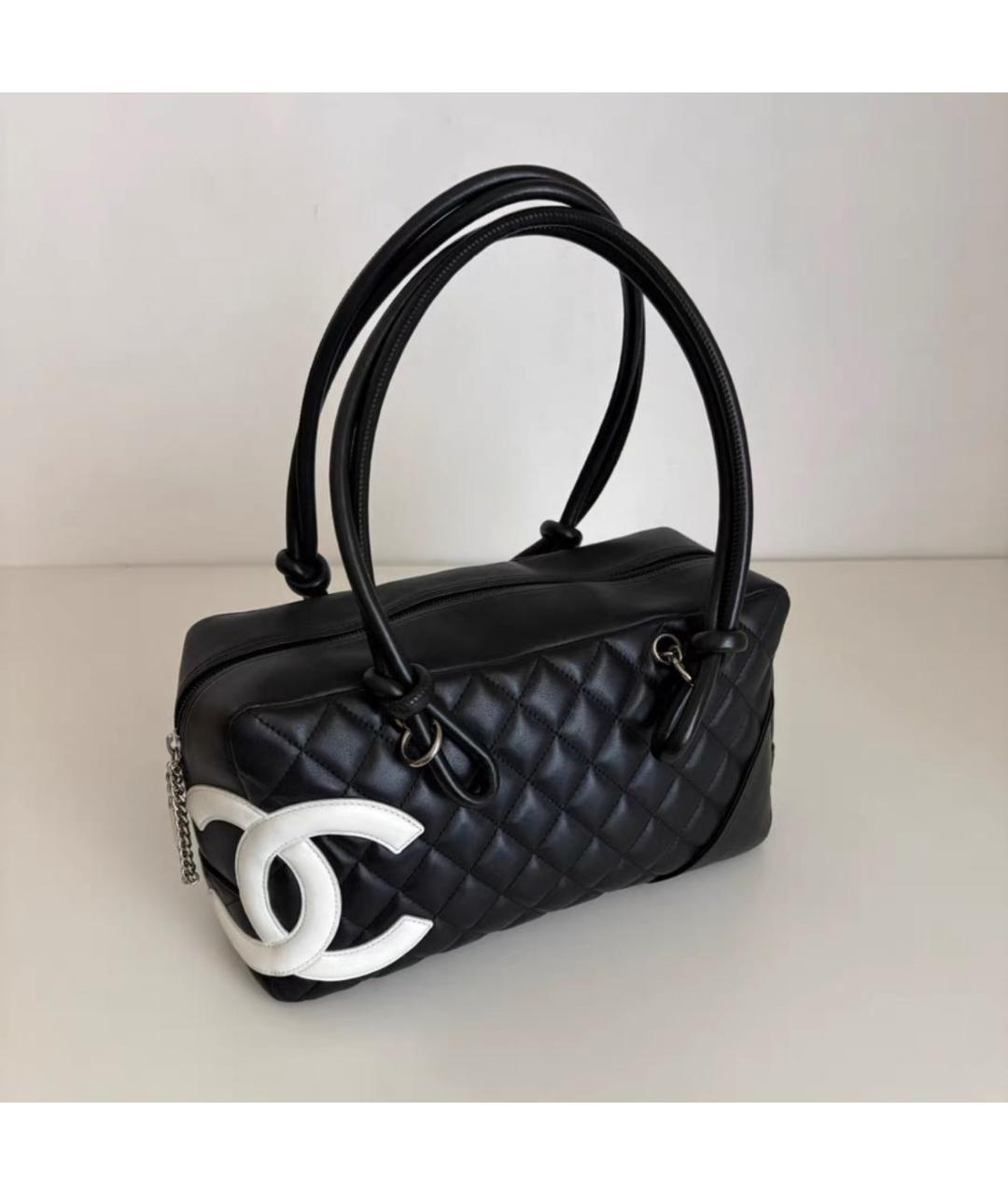 CHANEL Черная кожаная сумка через плечо, фото 8