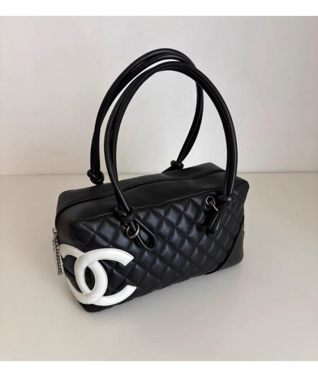 CHANEL Черная кожаная сумка через плечо, фото 4