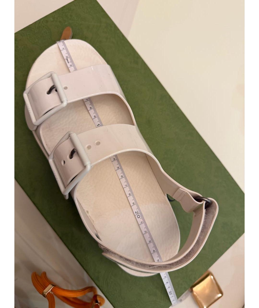 GUCCI Бежевые сандалии, фото 3