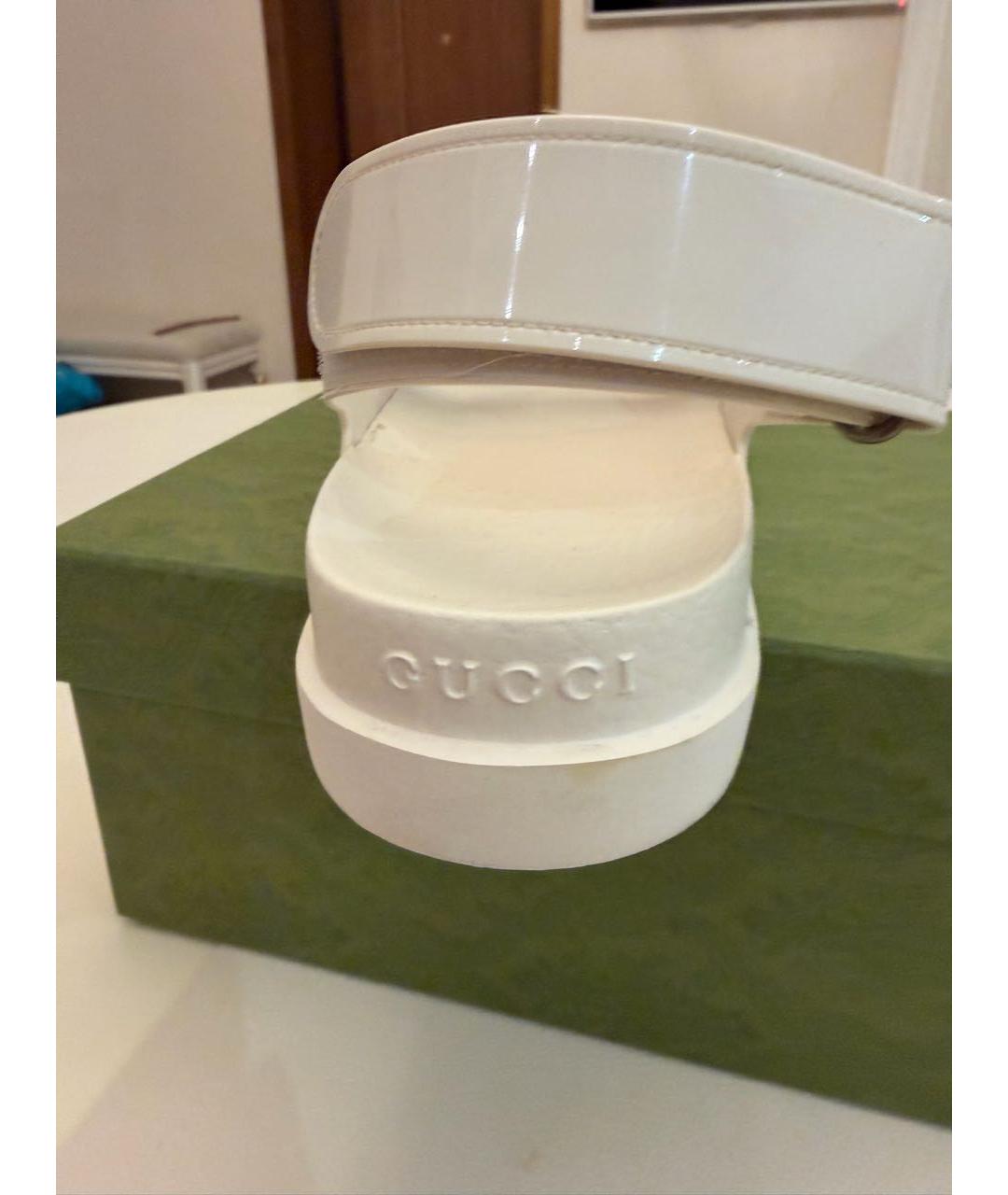 GUCCI Бежевые сандалии, фото 4