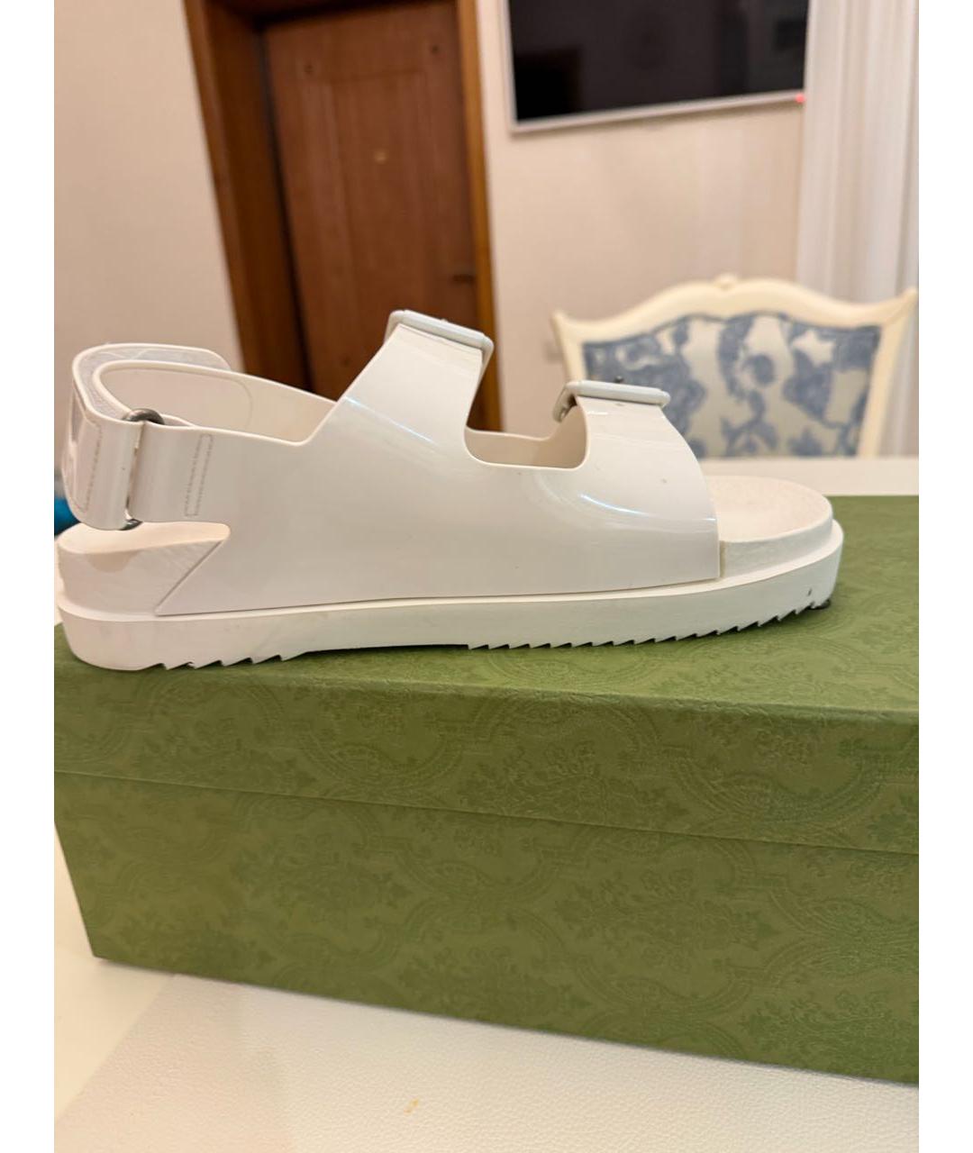 GUCCI Бежевые сандалии, фото 5