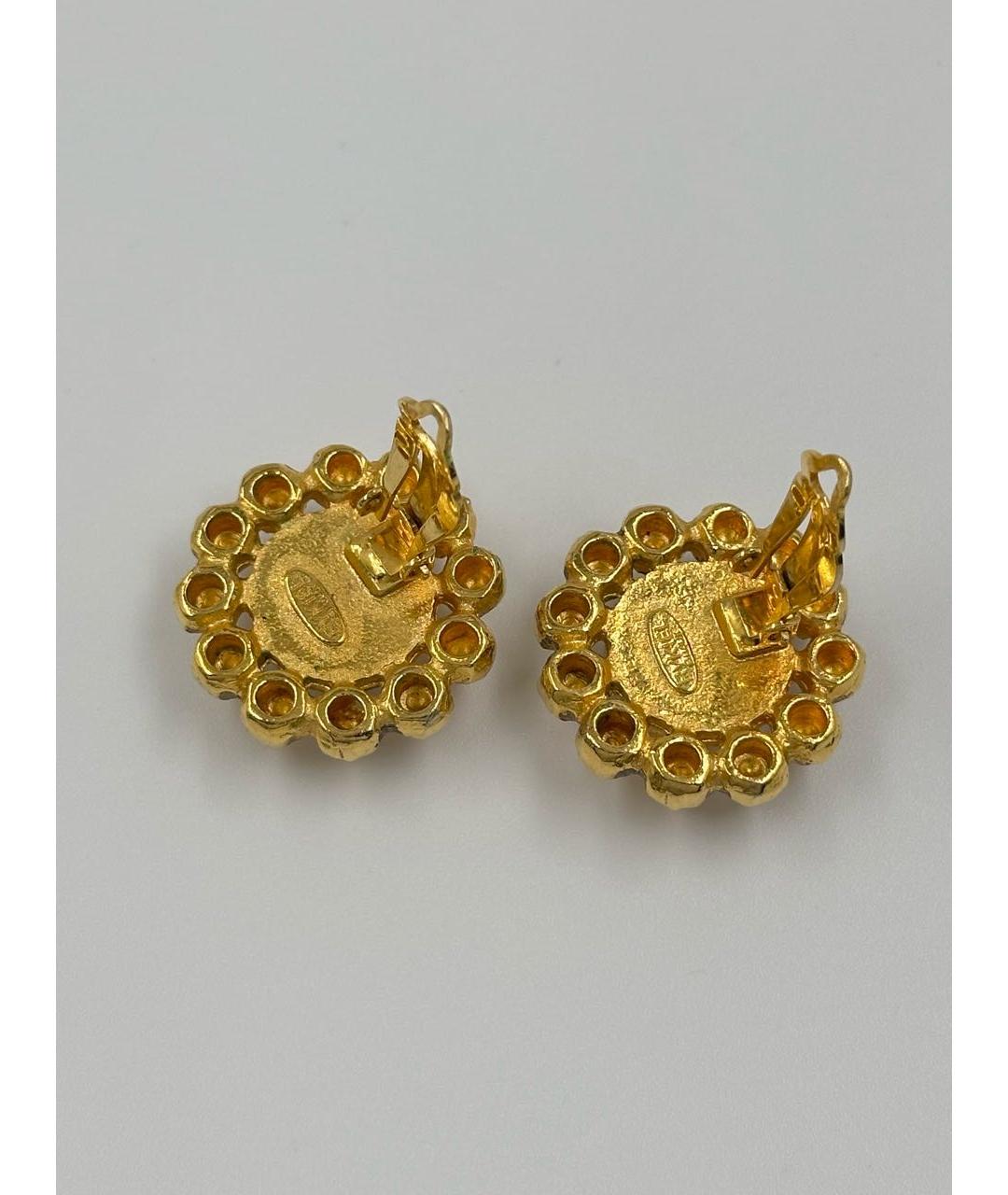 SONIA RYKIEL Золотые позолоченные клипсы, фото 7