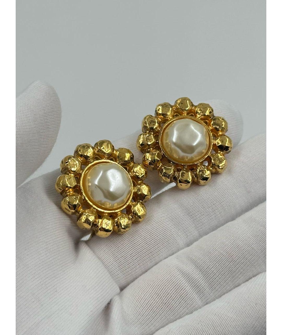 SONIA RYKIEL Золотые позолоченные клипсы, фото 3