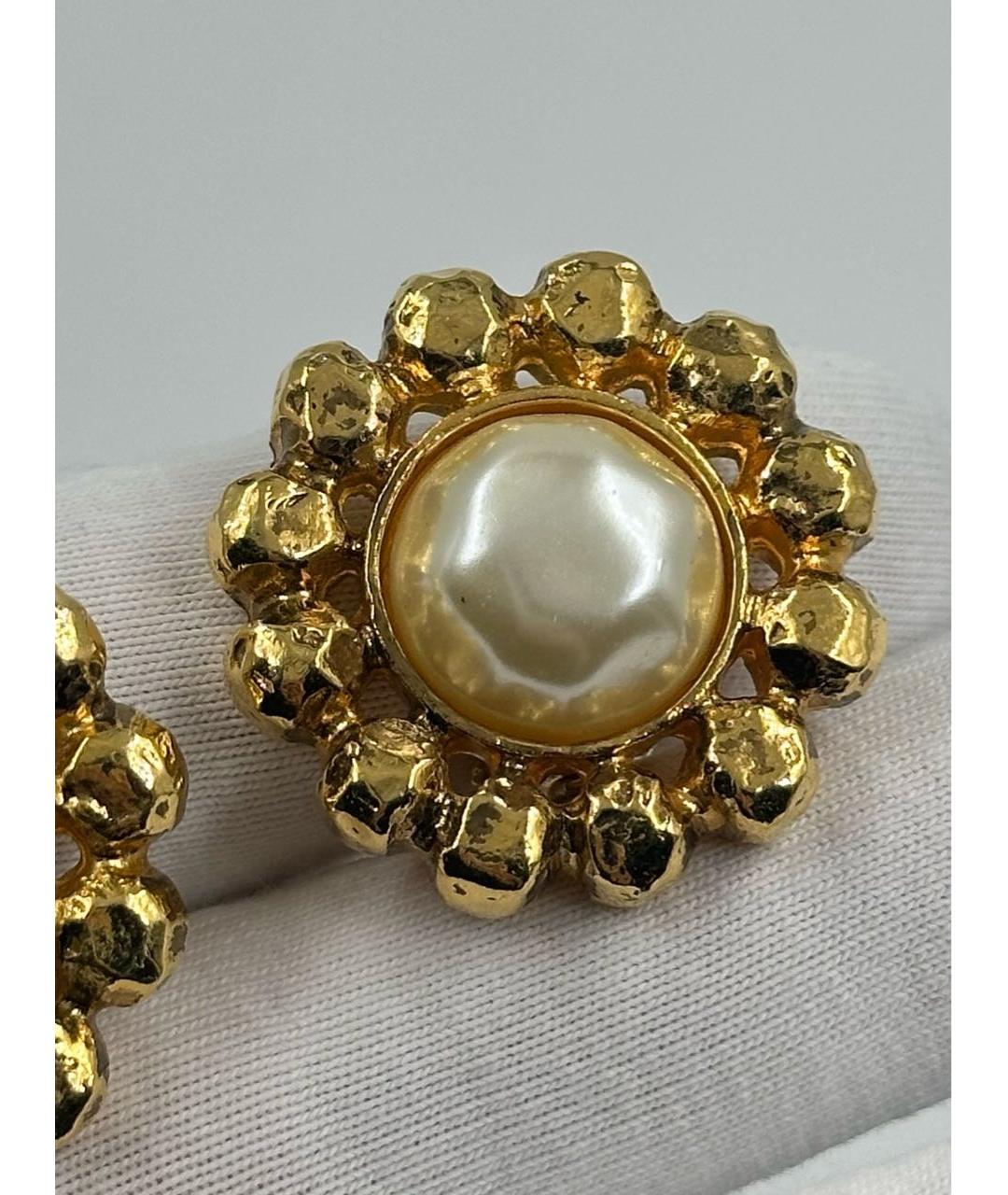 SONIA RYKIEL Золотые позолоченные клипсы, фото 5