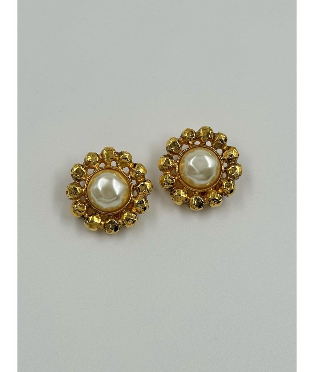 SONIA RYKIEL Золотые позолоченные клипсы, фото 9