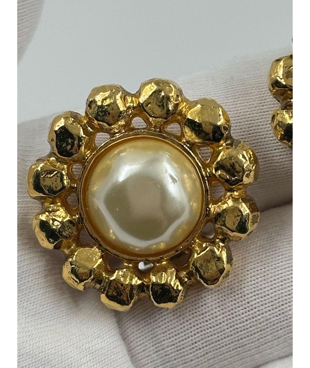 SONIA RYKIEL Золотые позолоченные клипсы, фото 4