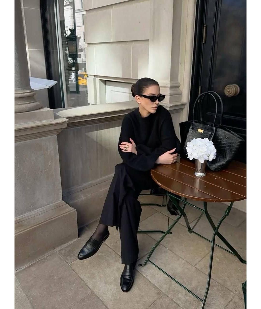 SANTONI Черные кожаные лоферы, фото 8