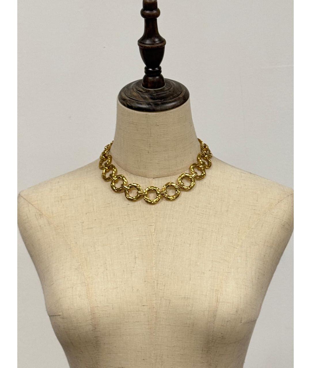 SONIA RYKIEL Золотое позолоченное колье, фото 7