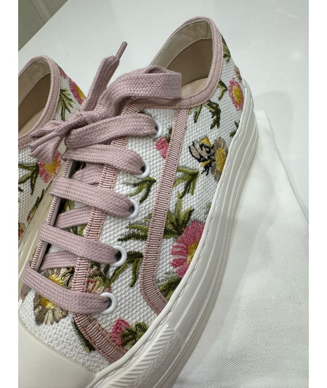 CHRISTIAN DIOR Мульти текстильные кеды, фото 5