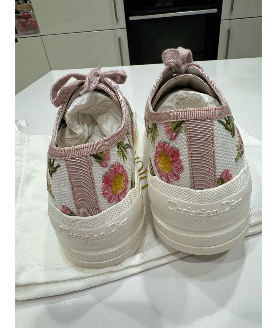 CHRISTIAN DIOR Мульти текстильные кеды, фото 6