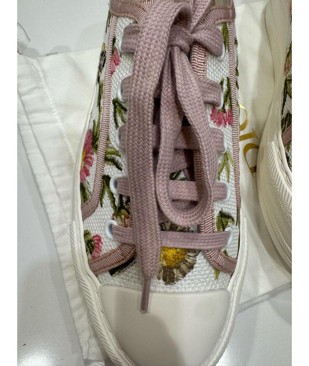 CHRISTIAN DIOR Мульти текстильные кеды, фото 4