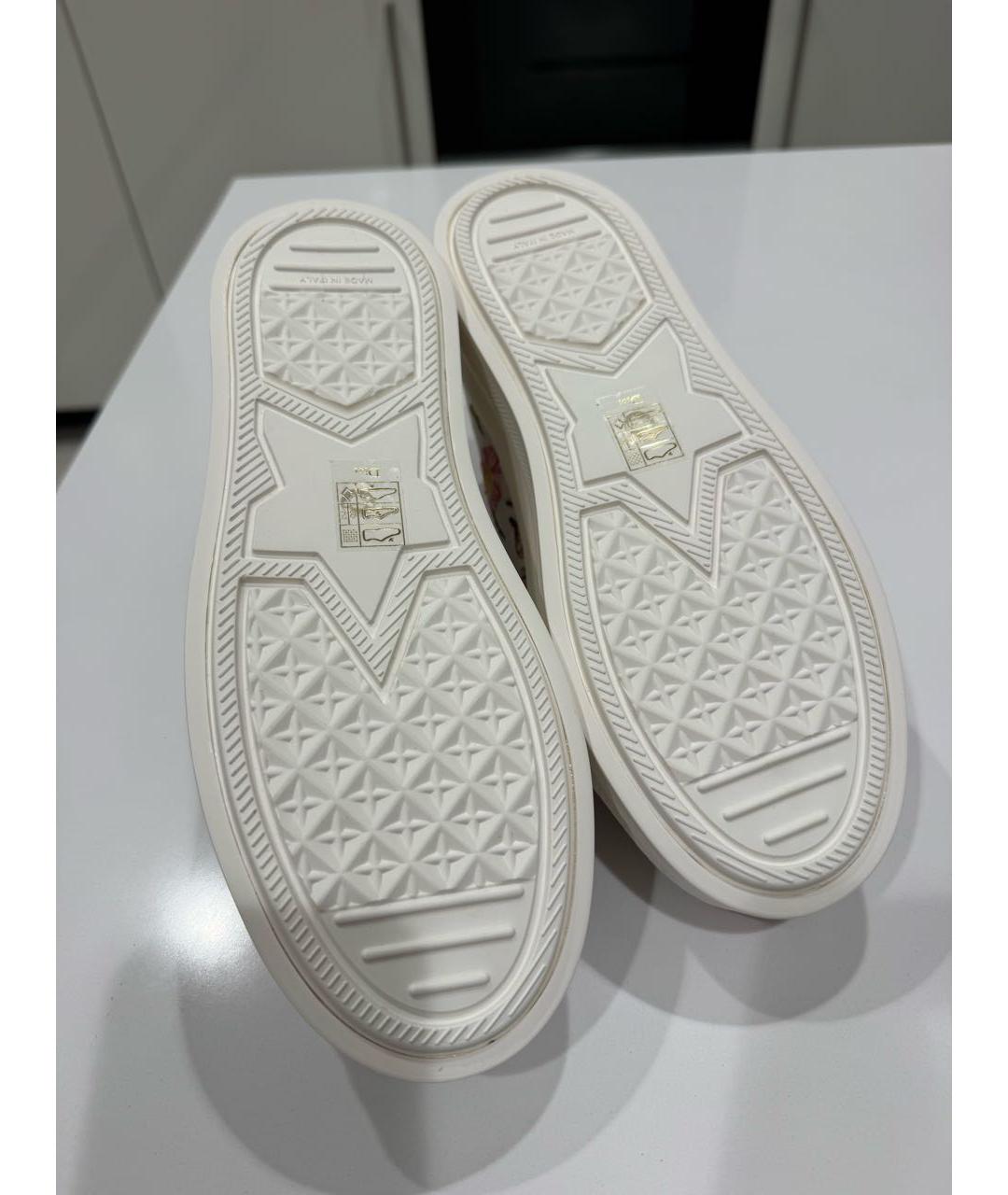 CHRISTIAN DIOR Мульти текстильные кеды, фото 3