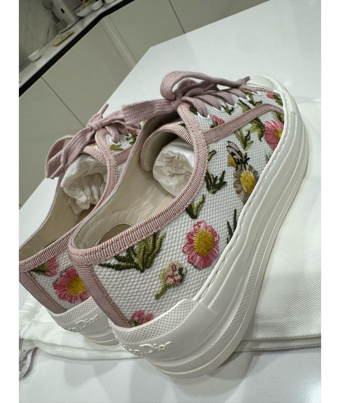 CHRISTIAN DIOR Мульти текстильные кеды, фото 7
