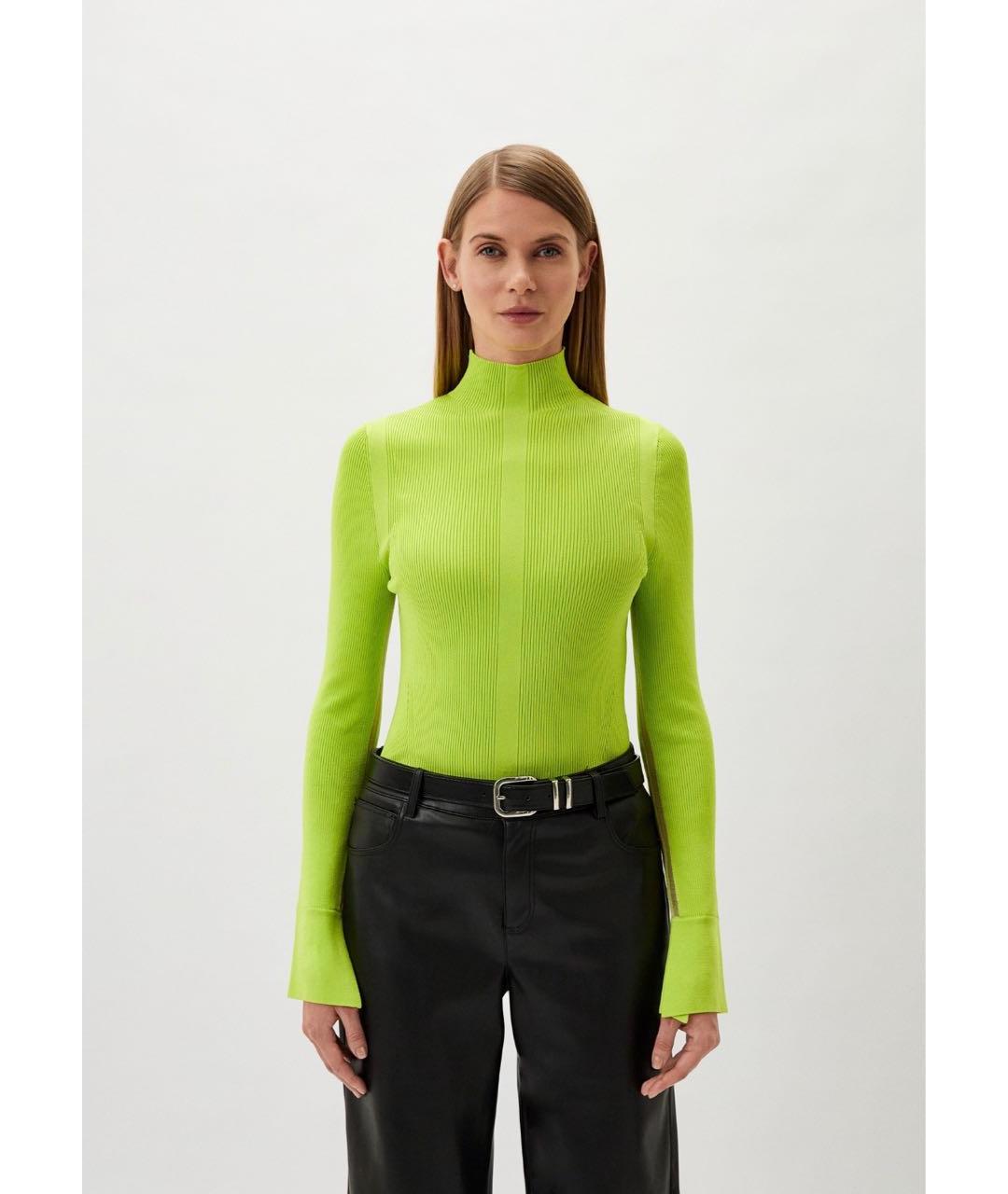 HUGO BOSS Зеленая вискозная водолазка, фото 6