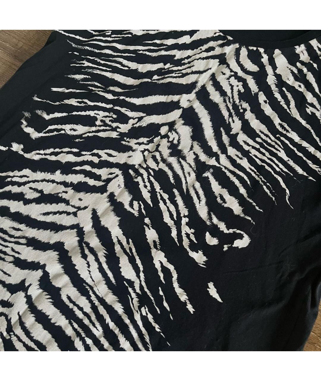 SAINT LAURENT Черная хлопковая футболка, фото 3