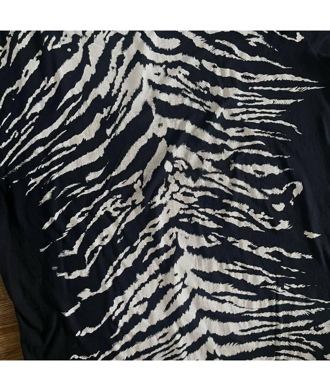 SAINT LAURENT Черная хлопковая футболка, фото 5