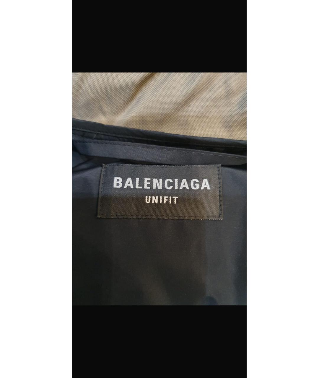BALENCIAGA Бежевый полиамидовый пуховик, фото 7