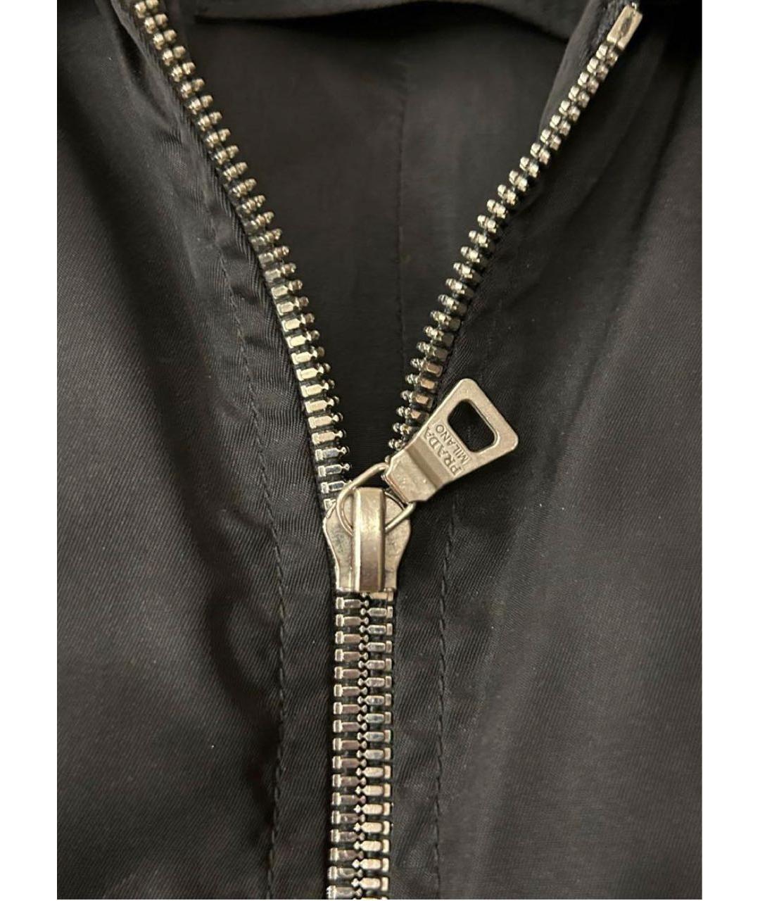 PRADA Черная кожаная куртка, фото 4