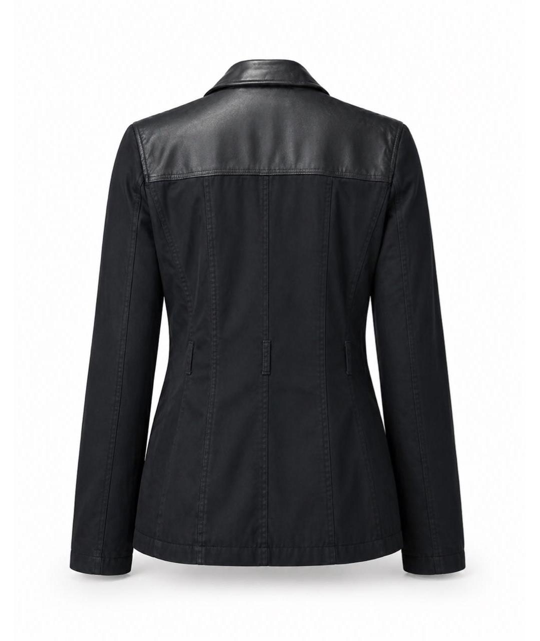 PRADA Черная кожаная куртка, фото 2