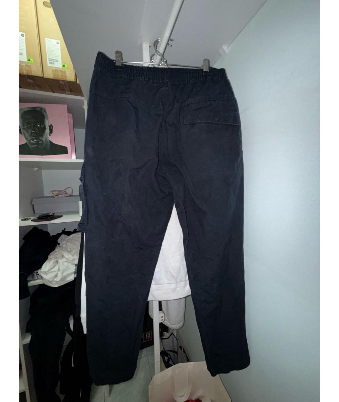 STONE ISLAND Темно-синие повседневные брюки, фото 2