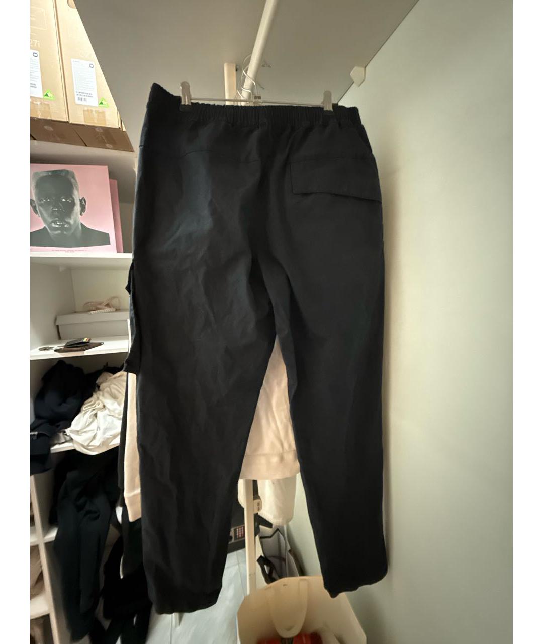 STONE ISLAND Темно-синие повседневные брюки, фото 4