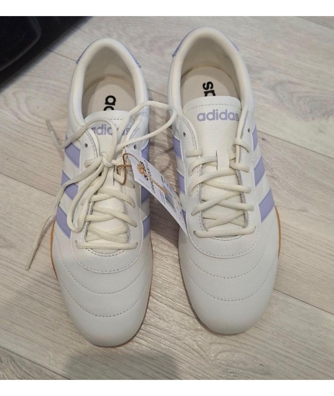 ADIDAS Белые кожаные кроссовки, фото 2