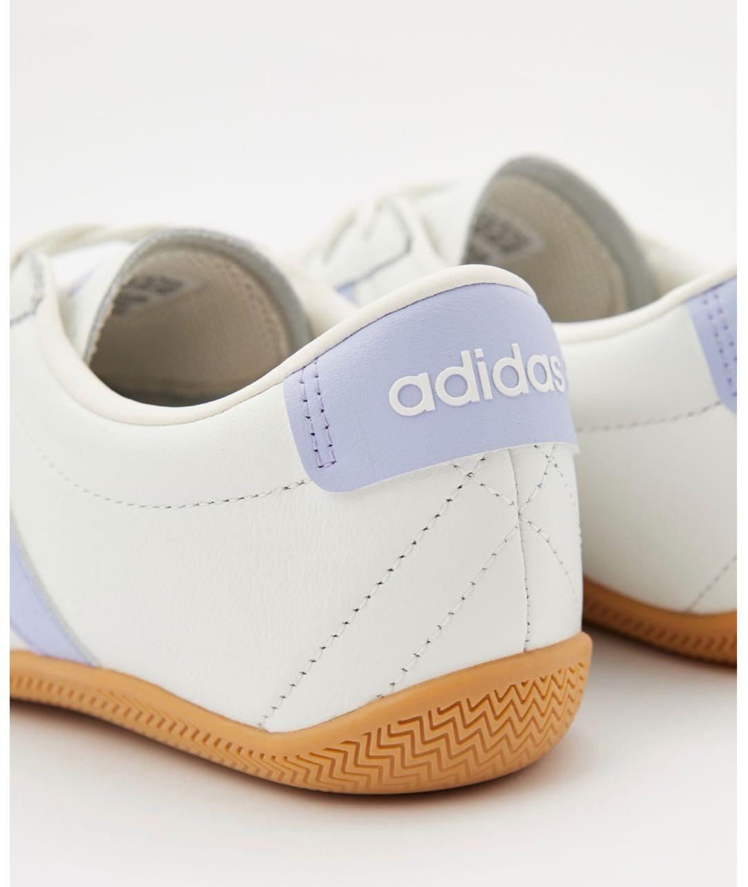ADIDAS Белые кожаные кроссовки, фото 4