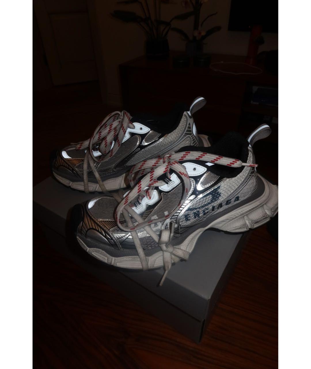 BALENCIAGA Серые кроссовки, фото 4