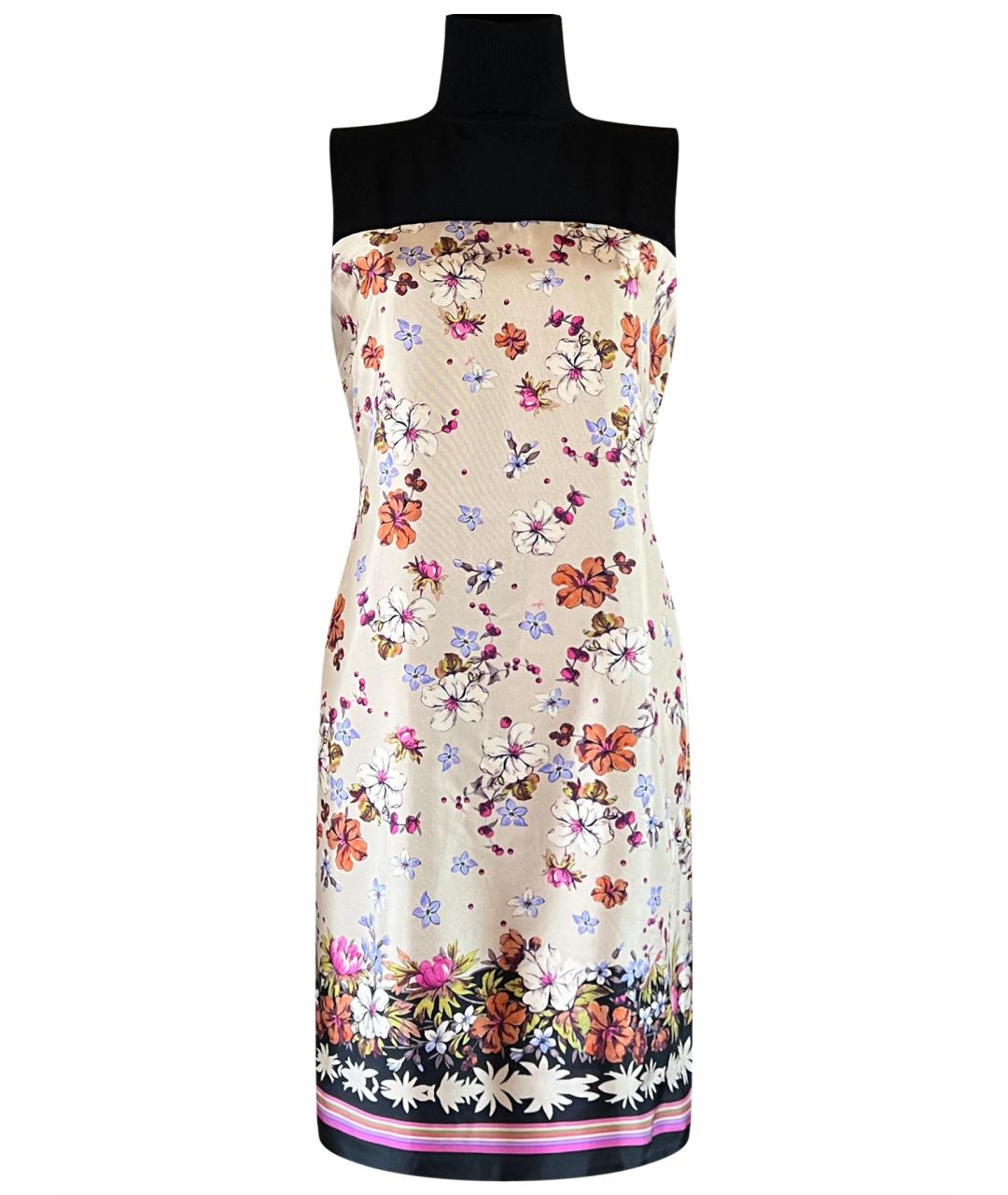 BLUMARINE Мульти шелковое повседневное платье, фото 1