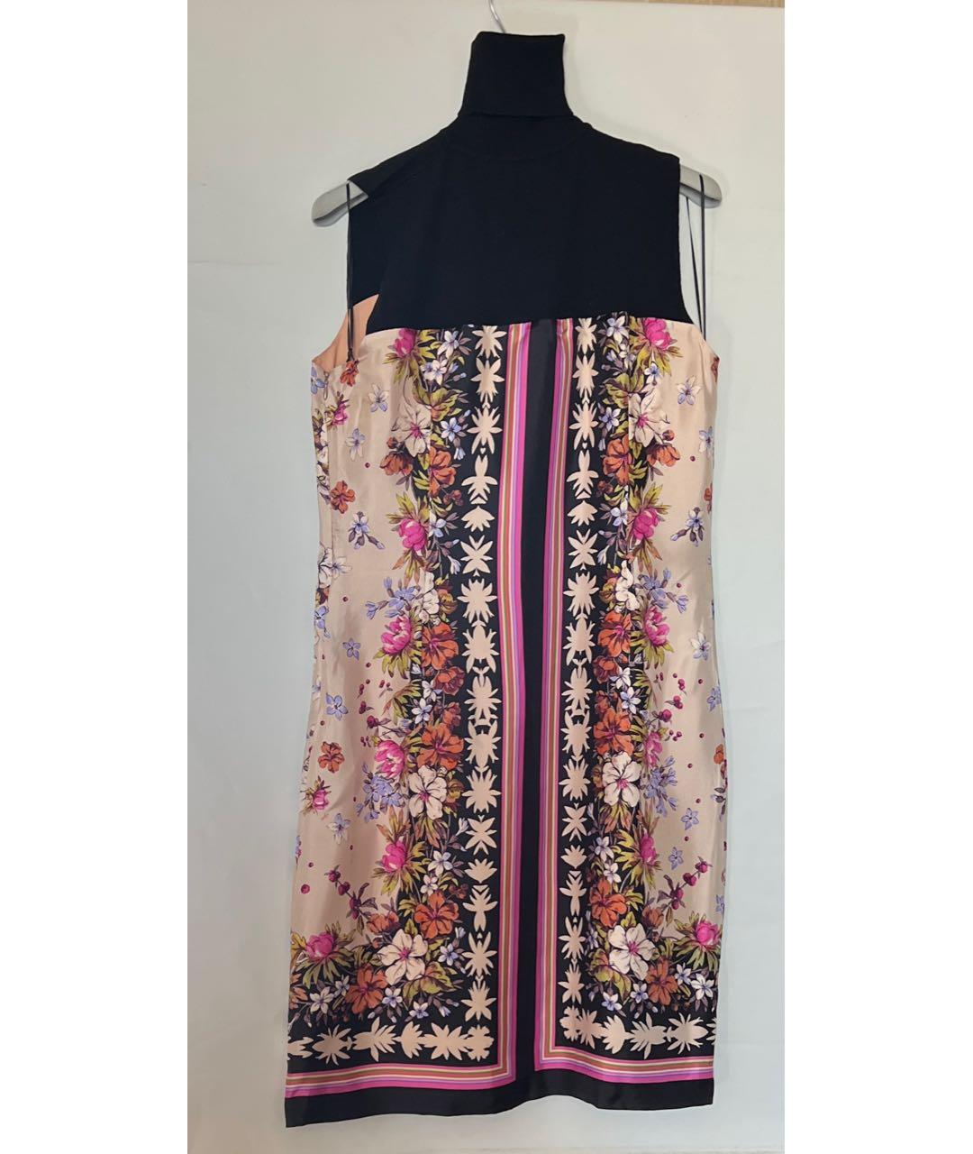 BLUMARINE Мульти шелковое повседневное платье, фото 6