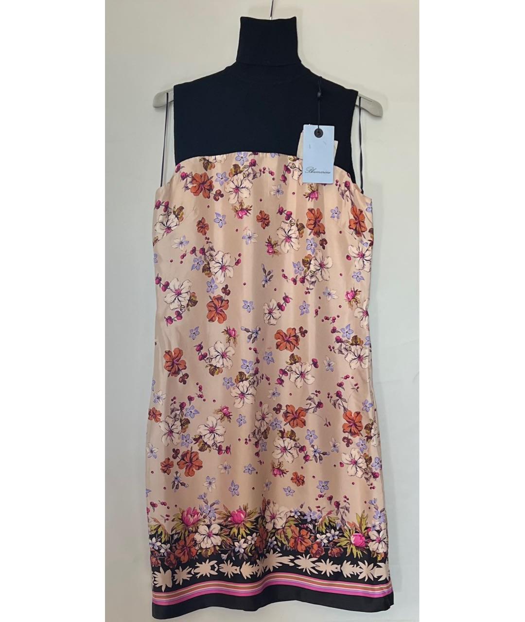 BLUMARINE Мульти шелковое повседневное платье, фото 3
