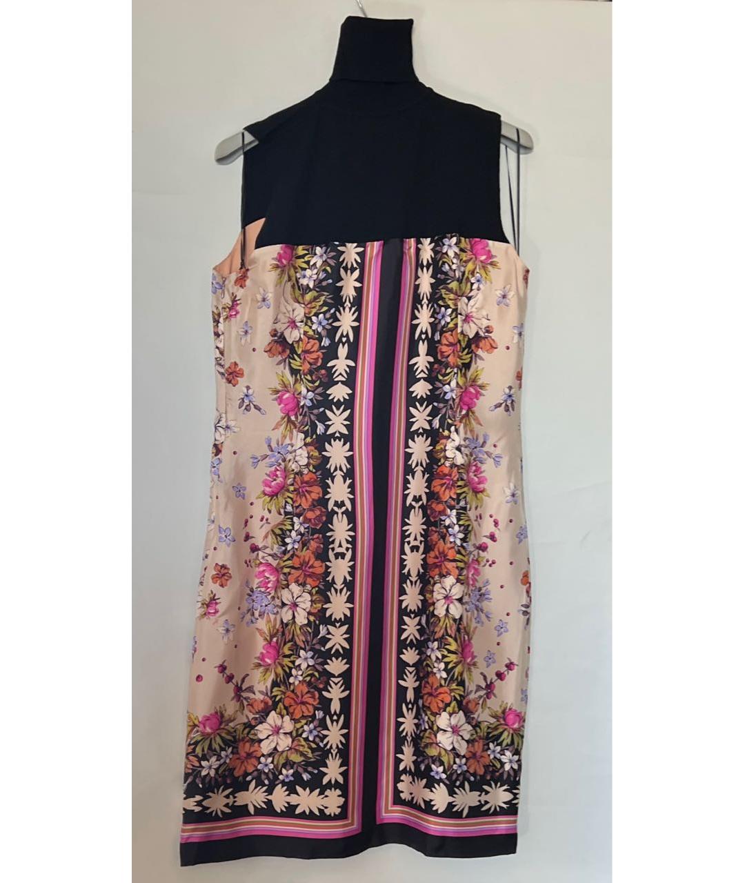 BLUMARINE Мульти шелковое повседневное платье, фото 4