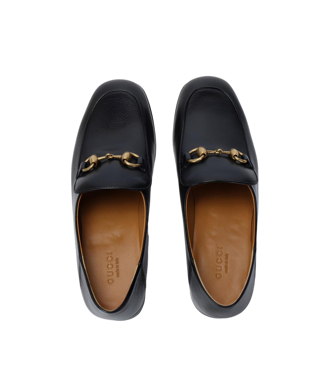 GUCCI Черные кожаные туфли, фото 3