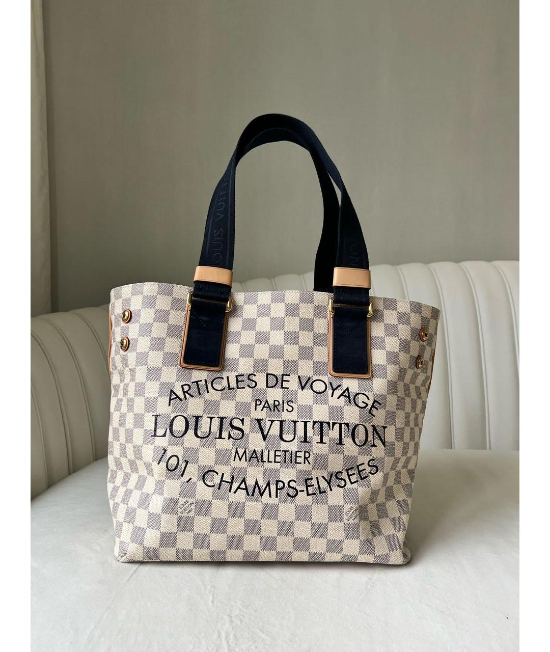 LOUIS VUITTON Белая сумка тоут, фото 9