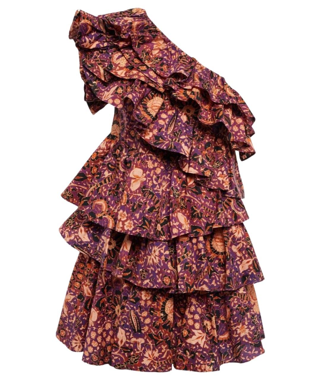 ULLA JOHNSON Мульти хлопковое повседневное платье, фото 1