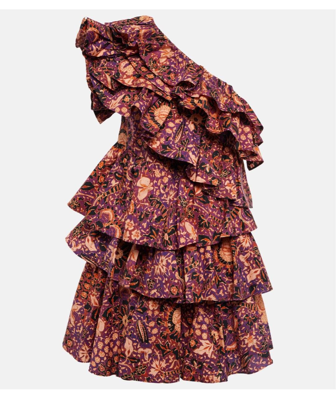 ULLA JOHNSON Мульти хлопковое повседневное платье, фото 9