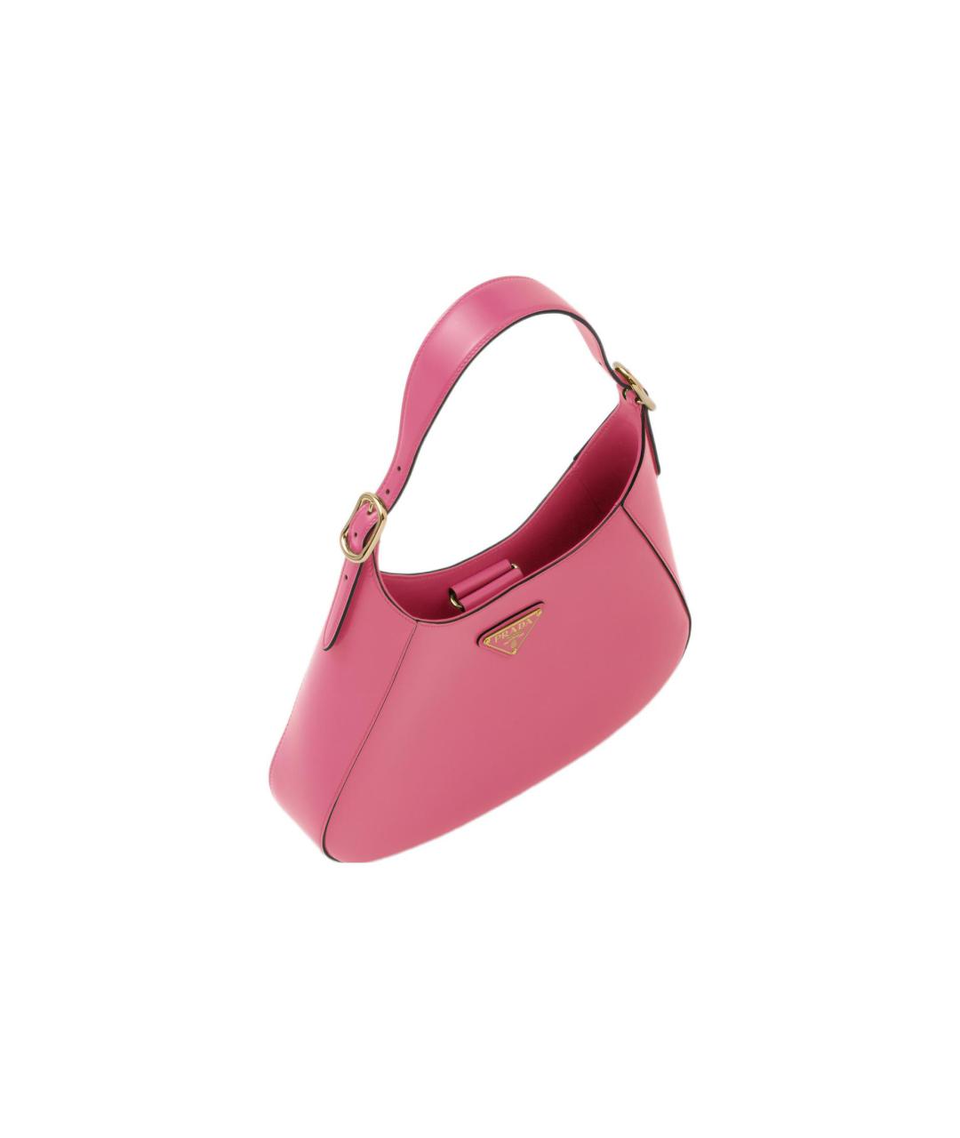 PRADA Розовая кожаная сумка через плечо, фото 2