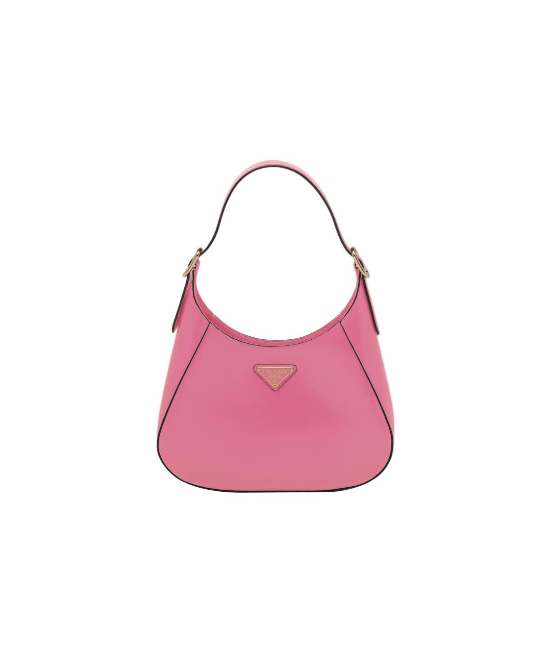 PRADA Розовая кожаная сумка через плечо, фото 6