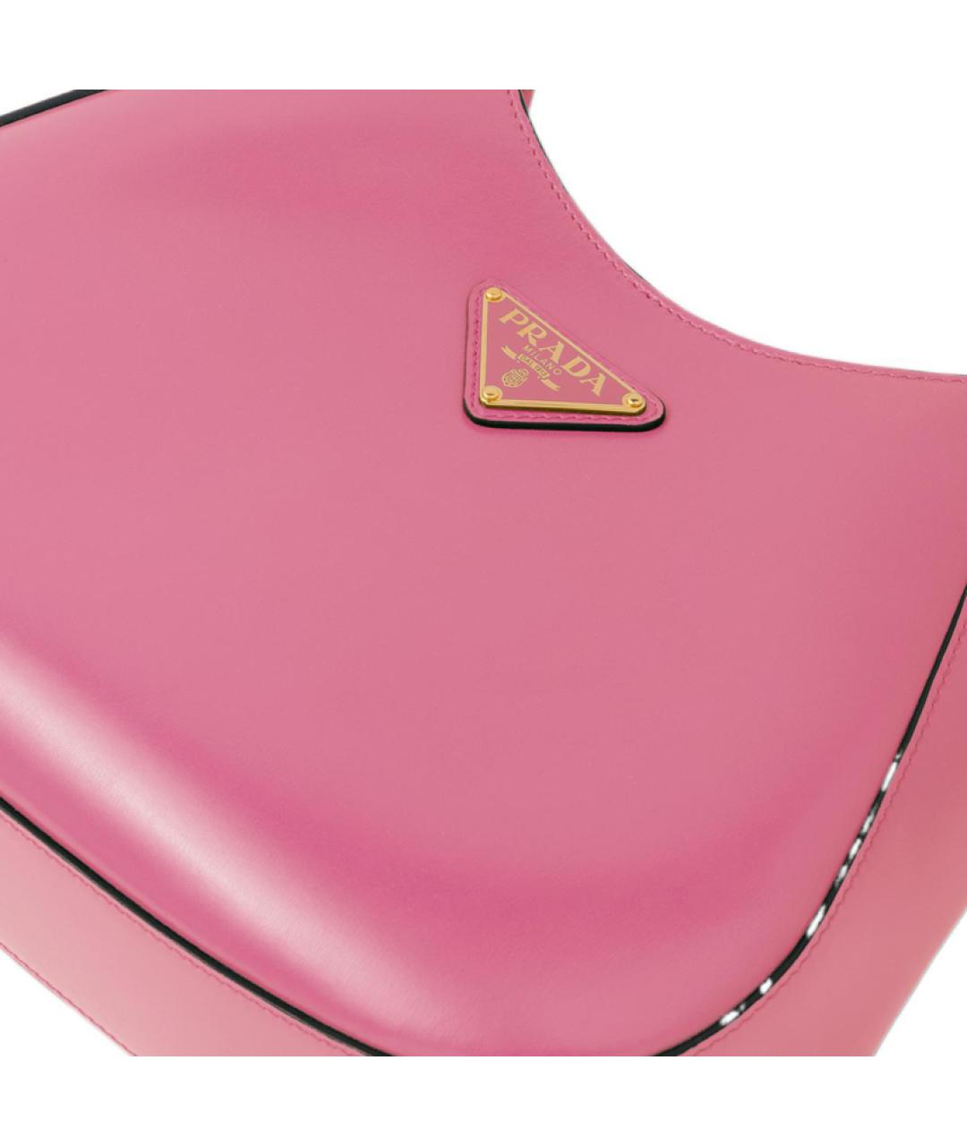 PRADA Розовая кожаная сумка через плечо, фото 5