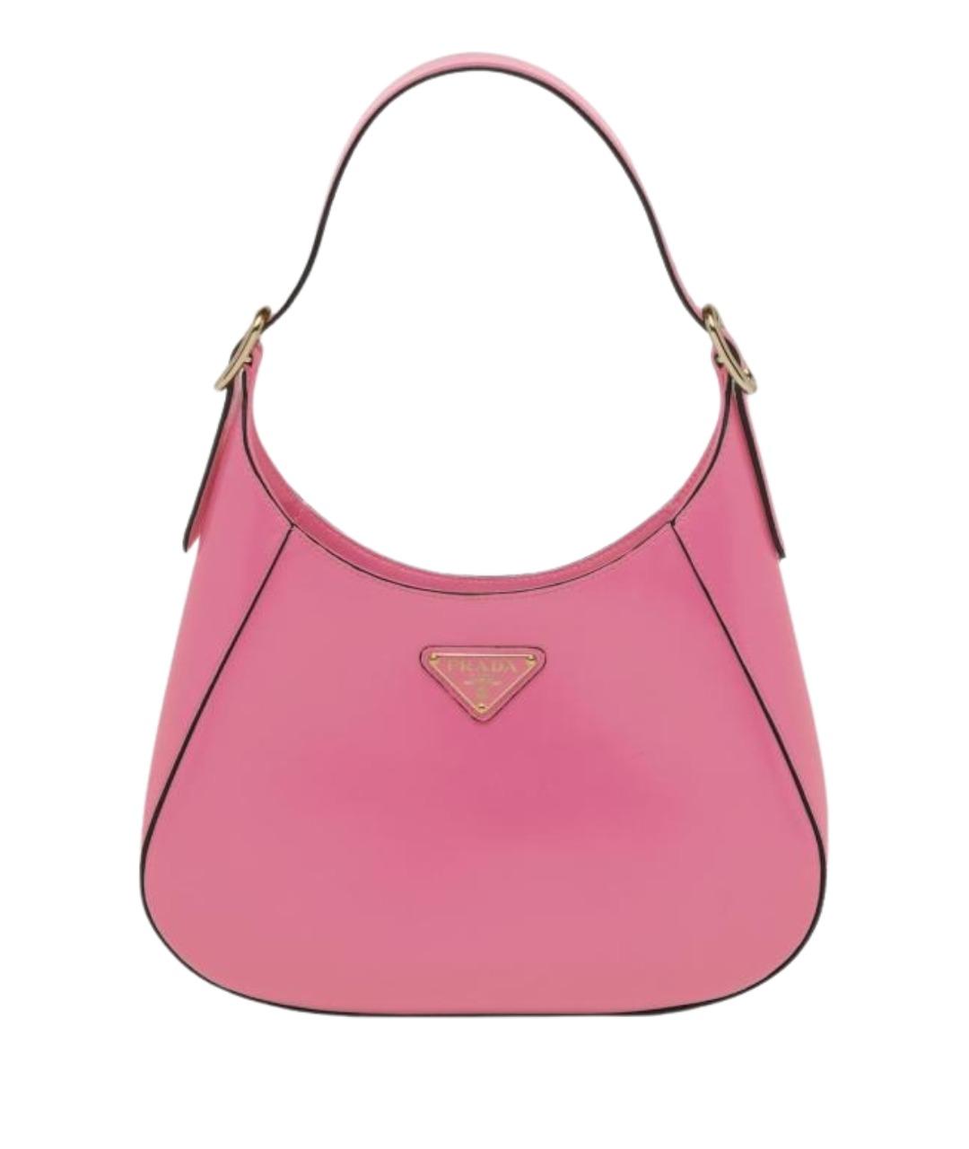 PRADA Розовая кожаная сумка через плечо, фото 1