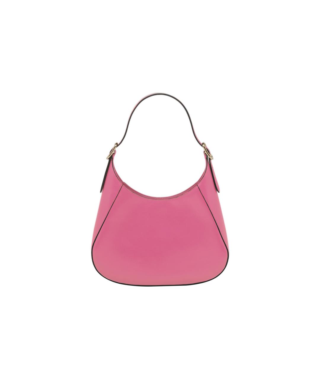 PRADA Розовая кожаная сумка через плечо, фото 3