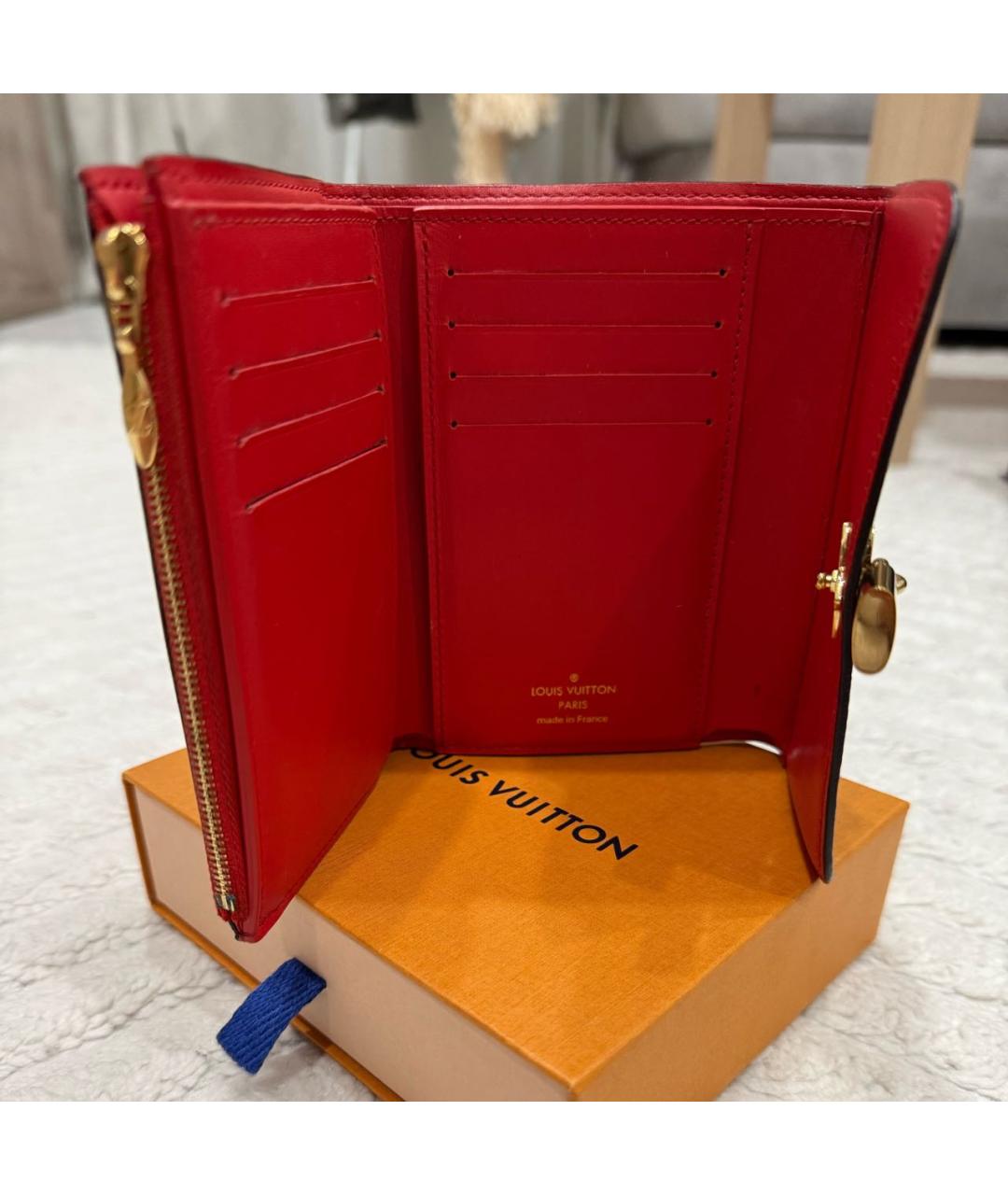 LOUIS VUITTON Коричневый кошелек, фото 4