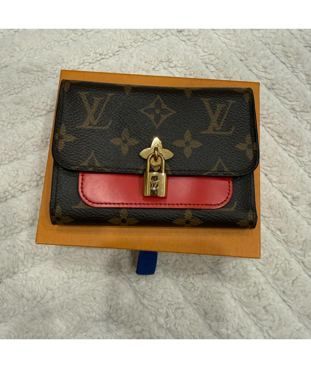 LOUIS VUITTON Коричневый кошелек, фото 7