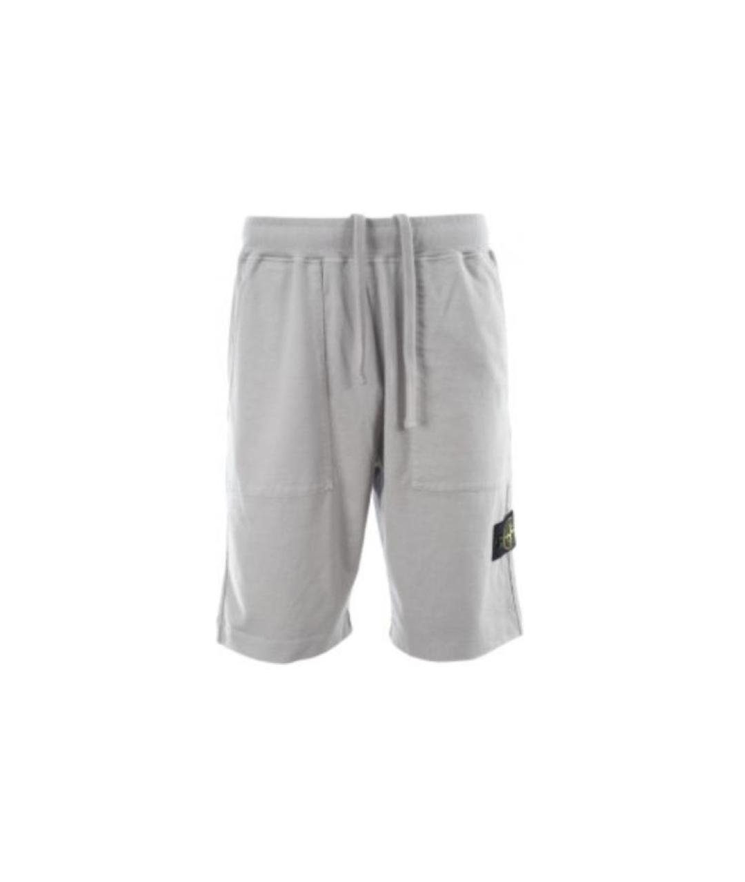 STONE ISLAND Серые шорты, фото 4