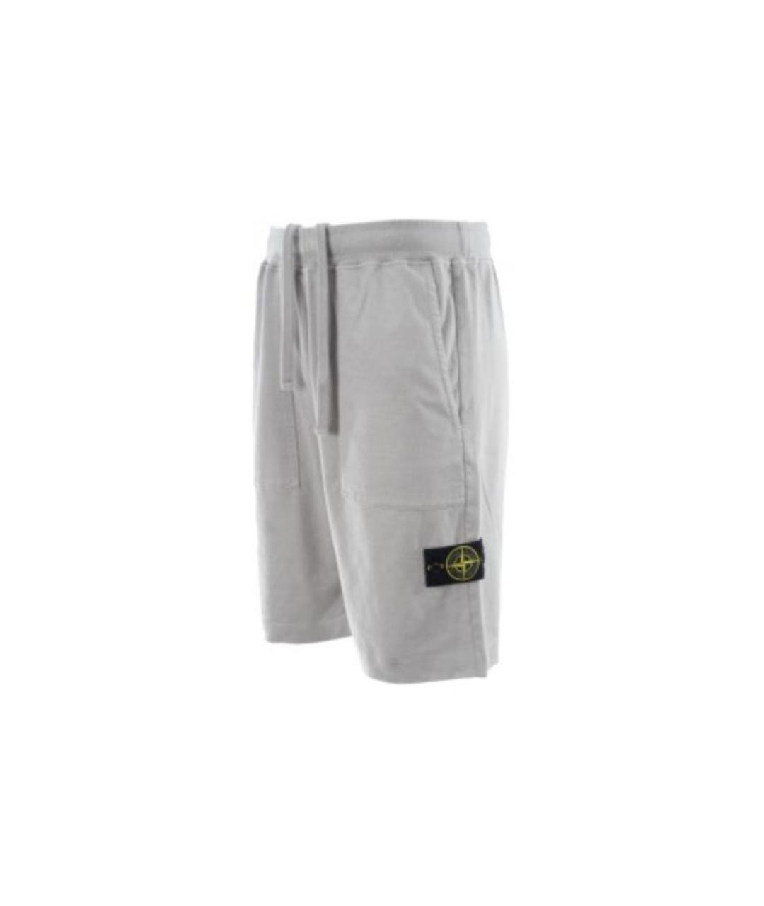 STONE ISLAND Серые шорты, фото 3