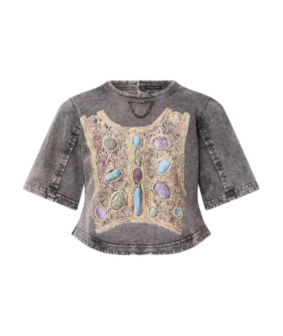 LOUIS VUITTON Серая футболка, фото 1