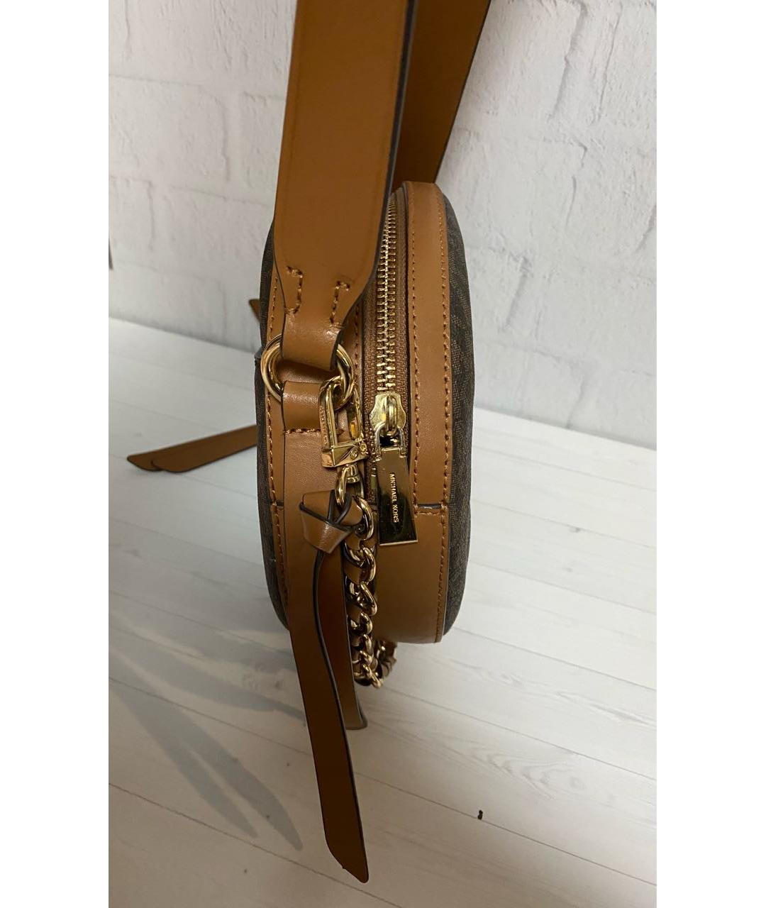 MICHAEL KORS Коричневая сумка через плечо из искусственной кожи, фото 2